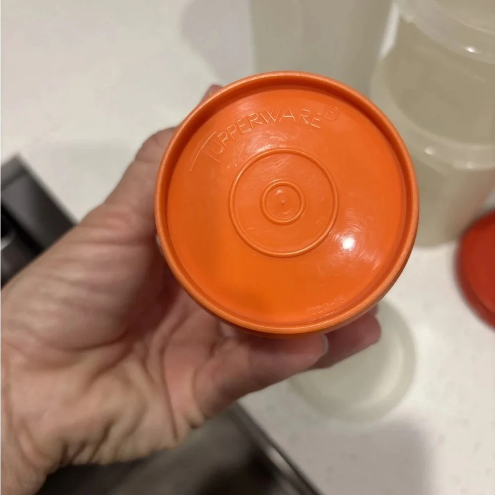 Tupperware Modular Mates Circular With Lids, Spaghetti, Snack cup Bundle Set